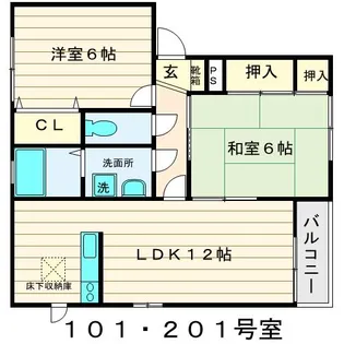 アムールI【2階】の間取り