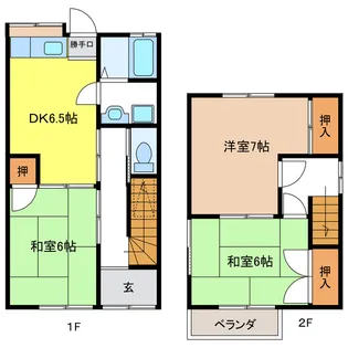 岐阜県羽島市堀津町前谷【一戸建】の間取り