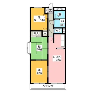 アネックス高田【3階】の間取り