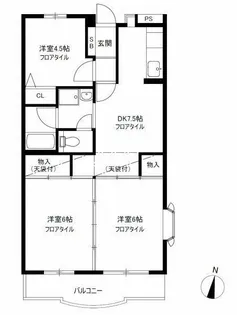 ひかりハイツ【2階】の間取り
