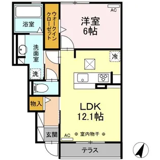 セジュール・K【1階】の間取り
