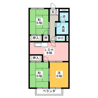 アメニティーのぞみ【3階】の間取り