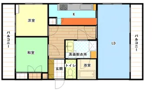 帯山パークマンション【3階】の間取り