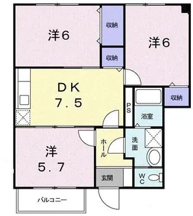 シュティラーバルト【1階】の間取り