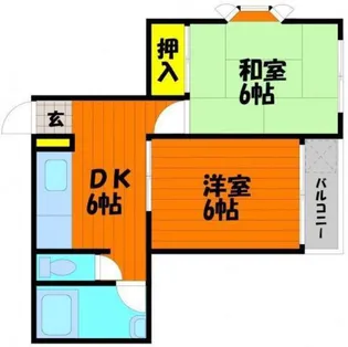 コーポ門田屋敷【2階】の間取り