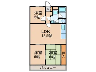 サンハイム吉川【3階】の間取り