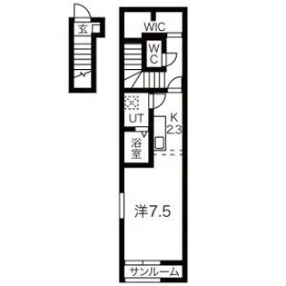 crecia(クレシア)【2階】の間取り