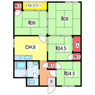 新潟県新潟市中央区関新1【マンション】の間取り