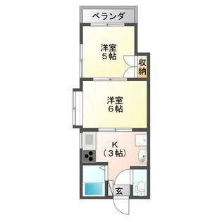 サリクス日宇【1階】の間取り