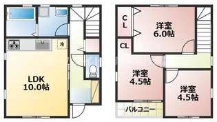 熊本県熊本市東区若葉5【一戸建】の間取り
