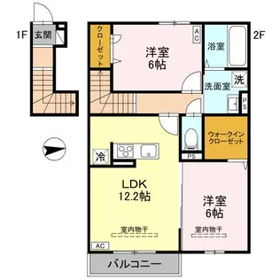グランメールIII【2階】の間取り