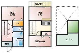 メゾン・ド・パッサーレの間取り