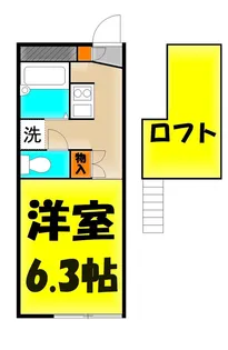 チャーム【2階】の間取り