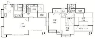 埼玉県久喜市八甫【一戸建】の間取り