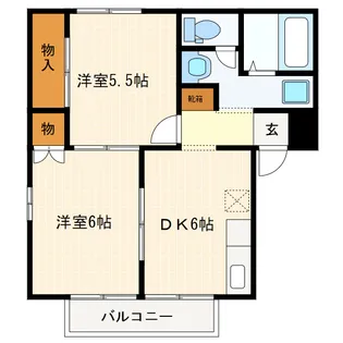 マウントパルスA【1階】の間取り
