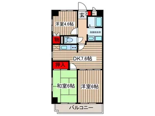 KMエンゼルハイム中村橋【7階】の間取り