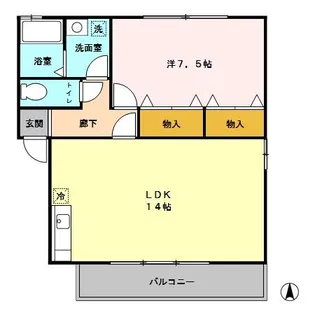 グランメール C【2階】の間取り
