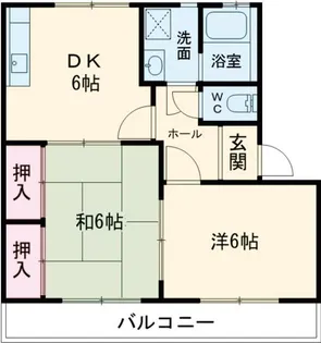 キャッスルNODA B棟【1階】の間取り