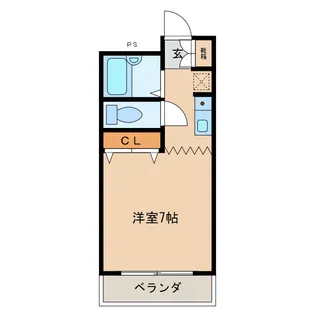 オクトワール宮崎東【4階】の間取り