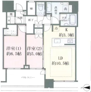 大阪府大阪市北区曾根崎2【マンション】の間取り