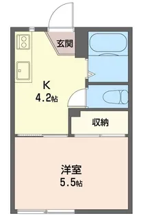 タウニー五香 102号室【1階】の間取り