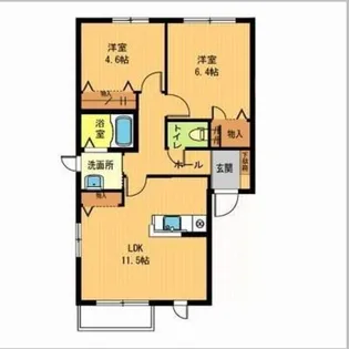 カーサ フェリース【2階】の間取り