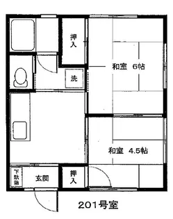神奈川県川崎市多摩区長沢4【アパート】の間取り