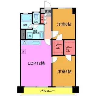 葛西住宅【12階】の間取り