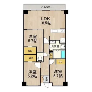 PHOENIX COURT 交野I【1階】の間取り