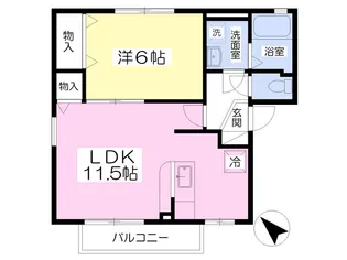 シャルマンB【1階】の間取り