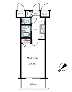 ヴェルト日本橋III【4階】の間取り
