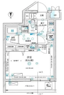 グランパセオ神楽坂II【2階】の間取り