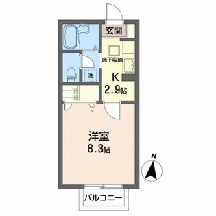 エスポワール長町南【1階】の間取り
