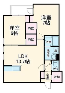 メゾンカルム【2階】の間取り