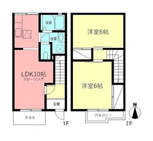 神奈川県平塚市広川【一戸建】の間取り