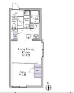 アトリオフラッツ高円寺【5階】の間取り