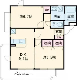 テージス【1階】の間取り
