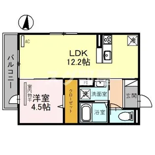 レーブ・ノア【2階】の間取り