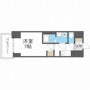 1Kの間取り画像