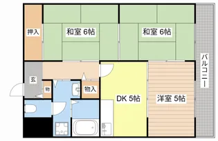 タイハイツ桜宮【8階】の間取り