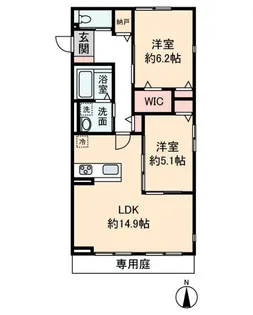 HEIM MAISON 庄内通駅東 B棟【1階】の間取り
