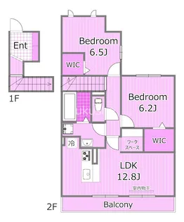 グランドソレーユII【2階】の間取り
