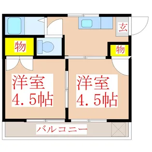 ノボリハイツ【2階】の間取り
