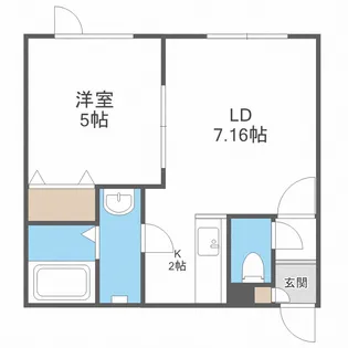 ビーウエストIII【2階】の間取り