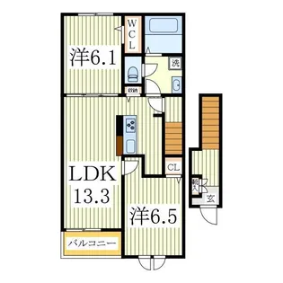 ル・リアン【2階】の間取り