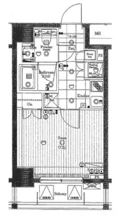 メイクスデザイン門前仲町【7階】の間取り