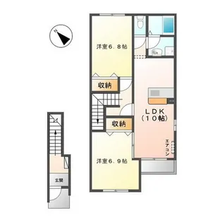 メゾン グランシャリオ【2階】の間取り