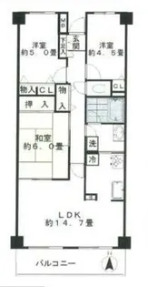 東京都江東区北砂1【マンション】の間取り