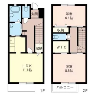 神奈川県藤沢市小塚【一戸建】の間取り