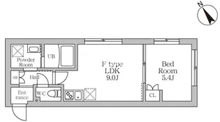 ラヴィエール清澄ガーデンテラス【4階】の間取り